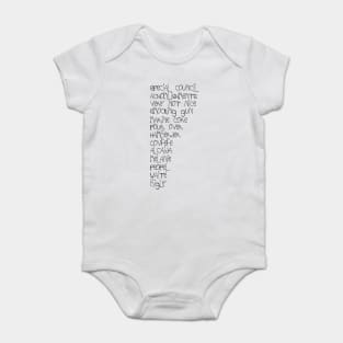 Trump's First English Test - The Best Words Baby Bodysuit